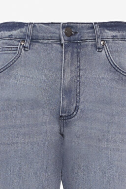 Regular Fit Normal Kesim Düşük Bel Düz Paça Mavi Greensboro Jean Kot Pantolon - Stone-W15Q02258 (görsel 8)