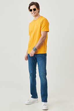 Greensboro Regular Straight Normal Bel Esnek Jean Pantolon - Blue Sweep-W15Q28294 (görsel 2)
