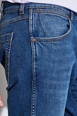 Greensboro Regular Straight Fit Düşük Bel Esnek Jean Kot Pantolon - Workers Wash-W15Q5915I (görsel 3)