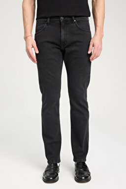 Regular Fit Normal Kesim Düşük Bel Düz Paça Siyah Greensboro Jean Kot Pantolon - Film Noir-W15Q666201M82 (görsel 4)