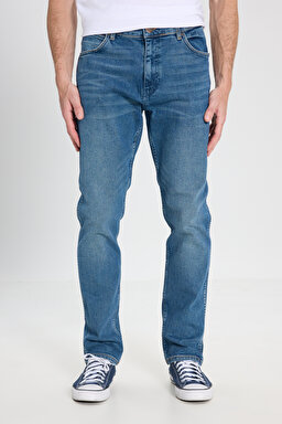 Regular Straight Fit Normal Kesim Düşük Bel Açık Mavi Esnek Greensboro Jean Kot Pantolon - Sheaker-W15Q84351 (görsel 3)