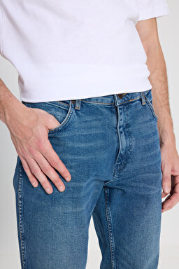 Regular Straight Fit Normal Kesim Düşük Bel Açık Mavi Esnek Greensboro Jean Kot Pantolon - Sheaker-W15Q84351 (görsel 4)