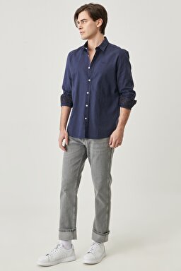 Regular Straight Fit Greensboro Esnek Jean Pantolon - Granite-W15Q8929U (görsel 2)