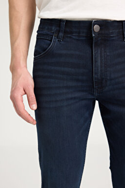 Regular Fit Normal Kesim Düşük Bel Düz Paça Lacivert Greensboro Jean Kot Pantolon - Crown Blue-W15QMN398 (görsel 3)