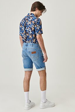 Regular Fit Rahat Kesim Esnek Denim Jean Şort - Blue Boss-W15VYL29R (görsel 5)