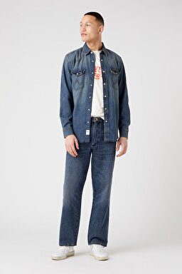 Redding Loose Fit Rahat Kesim Düşük Bel Esnek Jean Kot Pantolon - Indigo Clay-W16X79152 (görsel 2)