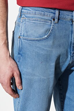 River Fit Dar Kesim Normal Bel Esnek Jean Kot Pantolon - Cool Twist-W17TYLZ70 (görsel 4)