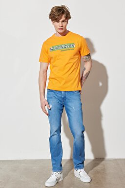 Larston Slim Fit Dar Kesim Düşük Bel Mavi Esnek Jean Kot Pantolon - Bright Blue Fade-W18S02639Q (görsel 3)