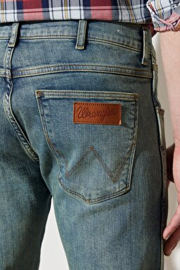 Larston Slim Tapered Normal Bel Esnek Jean Pantolon - Grid Indigo-W18S5929Y (görsel 5)