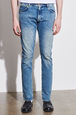 Larston Slim Fit Dar Kesim Düşük Bel Esnek Jean Kot Pantolon - Blue-W18S5936A (görsel 3)