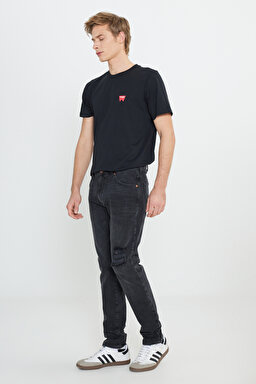 Larston Slim Tapered Dar Kesim Düşük Bel Siyah Esnek Jean Kot Pantolon - Authentic Black-W18S8912V (görsel 2)