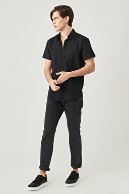 Larston Slim Tapered  Dar Kesim Jean Pantolon - Black Lightning-W18S8930A (görsel 2)