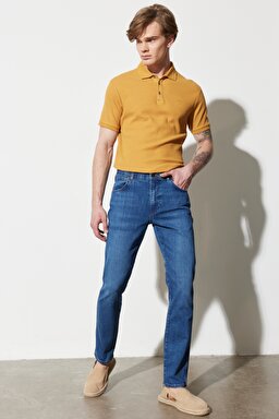 Larston Slim Fit Dar Kesim Düşük Bel Esnek Jean Kot Pantolon - Rough Rided-W18SCSZ57 (görsel 2)