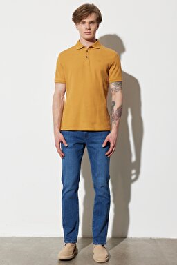 Larston Slim Fit Dar Kesim Düşük Bel Esnek Jean Kot Pantolon - Rough Rided-W18SCSZ57 (görsel 4)
