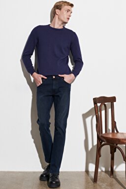 Larston Slim Fit Düşük Bel Denim Esnek Jean Kot Pantolon - Black-W18SLR41J (görsel 3)