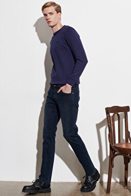 Larston Slim Fit Düşük Bel Denim Esnek Jean Kot Pantolon - Black-W18SLR41J (görsel 4)