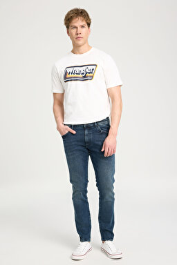Larston Slim Fit Dar Kesim Düşük Bel Esnek Jean Kot Pantolon - Mid Blue-W18SX3664