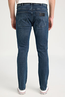 Larston Slim Fit Dar Kesim Düşük Bel Esnek Jean Kot Pantolon - Mid Blue-W18SX3664 (görsel 5)