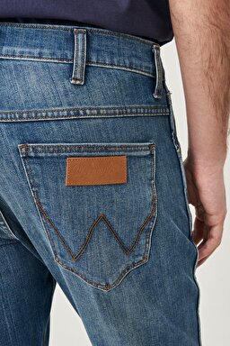 Larston Slim Fit Normal Bel Esnek Jean Pantolon - Green Twist-W18SXP409 (görsel 7)