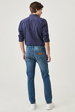 Larston Slim Fit Normal Bel Esnek Jean Pantolon - Green Twist-W18SXP409 (görsel 8)