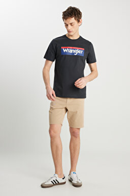 Slim Fit Dar Kesim Pamuklu Esnek Deve Tüyü Rengi 5 Cep Şort - Camel-W211205211 (görsel 2)