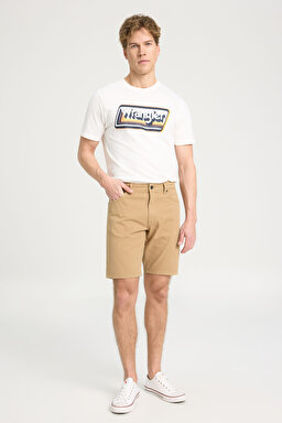 Regular Fit Normal Kesim Şort - Beige-W211205614 (görsel 2)