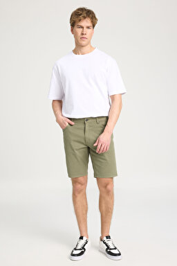 Regular Fit Normal Kesim Şort - Khaki-W211205801