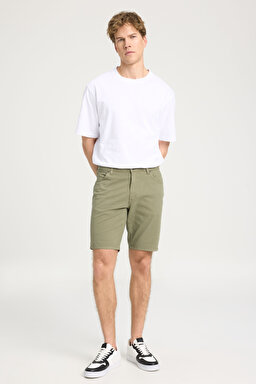 Regular Fit Normal Kesim Şort - Khaki-W211205801 (görsel 2)