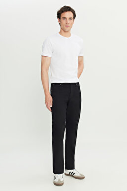 Arizona Straight Fit Normal Bel 5 Cep Esnek Pantolon - Black-W211842001
