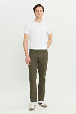 Arizona Straight Fit Normal Bel Esnek Pantolon - Khaki-W211842801