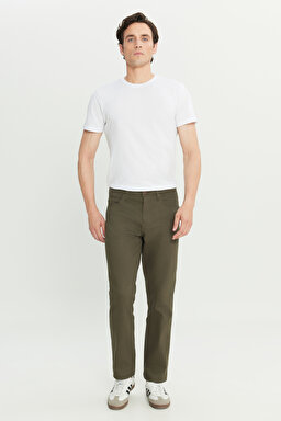 Arizona Straight Fit Normal Bel Esnek Pantolon - Khaki-W211842801 (görsel 2)