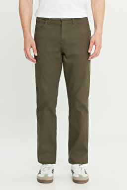 Arizona Straight Fit Normal Bel Esnek Pantolon - Khaki-W211842801 (görsel 3)