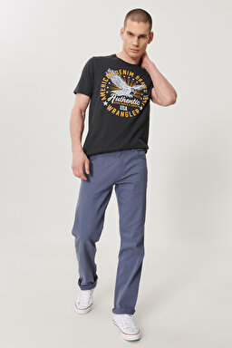 Arizona Straight Fit Normal Bel 5 Cep Esnek Pantolon - Indigo-W211842TF (görsel 2)