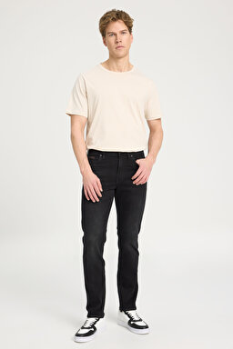 Arizona Straight Fit Normal Bel Denim Esnek Jean Kot Pantolon - Black Eagle-W211843008