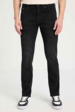Arizona Straight Fit Normal Bel Denim Esnek Jean Kot Pantolon - Black Eagle-W211843008 (görsel 5)