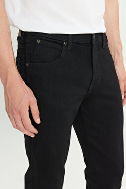Arizona Straight Fit Normal Bel Denim Esnek Jean Kot Pantolon - BlackEagle-W21184308 (görsel 5)