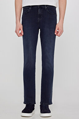 Arizona Straight Fit Normal Bel Denim Esnek Jean Kot Pantolon - Mid Blue-W211844396 (görsel 2)