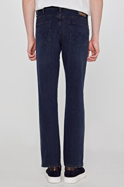 Arizona Straight Fit Normal Bel Denim Esnek Jean Kot Pantolon - Mid Blue-W211844396 (görsel 5)