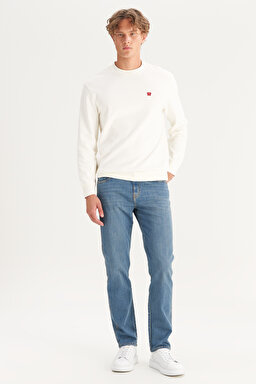 Straight Fit Düz Kesim Normal Bel Arizona Yeşil Pamuklu Esnek Pantolon - Green-W211845300 (görsel 3)