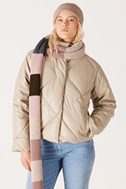 %100 Akrilik Renkli Atkı - Multi-W212160900