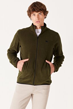 Regular Fit Normal Kesim Polar - Khaki-W212239801 (görsel 3)
