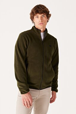 Regular Fit Normal Kesim Polar - Khaki-W212239801 (görsel 4)