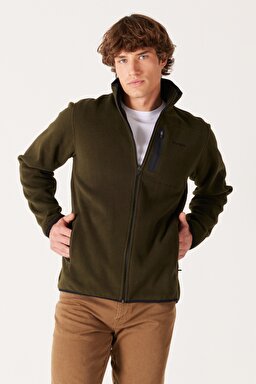 Regular Fit Normal Kesim Polar - Khaki-W212981801