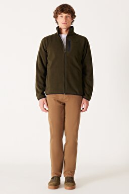 Regular Fit Normal Kesim Polar - Khaki-W212981801 (görsel 7)