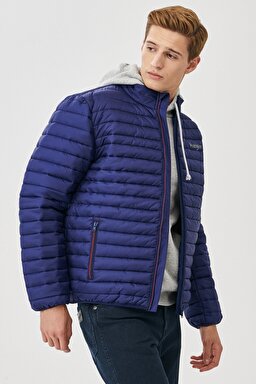 Regular Fit Normal Kesim Mont - Navy-W212986410 (görsel 3)