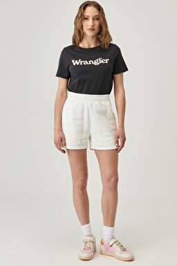 Regular Fit %100 Pamuk Şort - Off White-W221030102 (görsel 2)