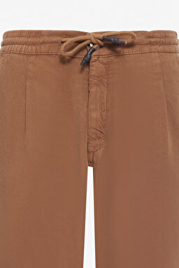 Regular Fit Normal Kesim Normal Bel Düz Paça Camel Chino Pantolon - Camel-W221266211 (görsel 7)