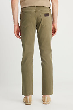Slim Fit Dar Kesim Chino Pantolon - Khaki-W221306801 (görsel 4)