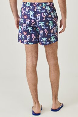 Regular Fit Normal Kesim Şort Mayo - Navy-W221431410 (görsel 5)