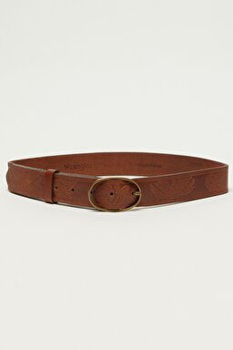 %100 Deri Camel Kemer - Camel-W221440211
